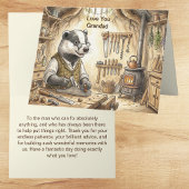 Badger Tool Shed Workshop | Grandad Karte