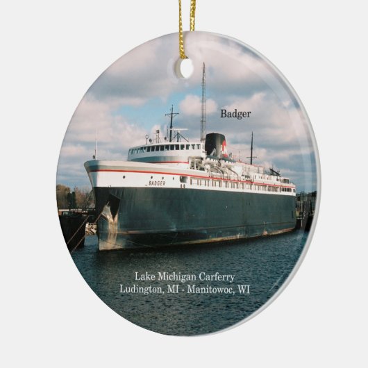 Badger-Verzierung Keramikornament (Links)