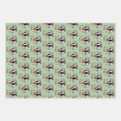 Badger Wild Blume Mushrooms Green Geschenkpapier Set (Vorderseite 3)