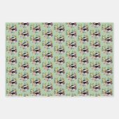 Badger Wild Blume Mushrooms Green Geschenkpapier Set (Vorderseite 2)