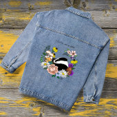 Badger Wild Blume Mushrooms Green Jeansjacke