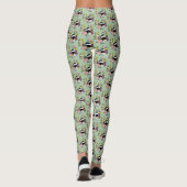 Badger Wild Blume Mushrooms Green Leggings (Rückseite)