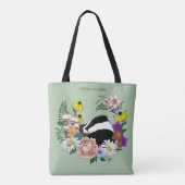 Badger Wild Blume Mushrooms Green Tasche (Rückseite)
