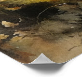 Badger Woodland Animal Art Print Poster (Ecke)