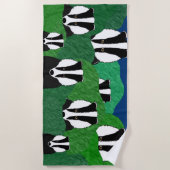 Badgers Beach Handtuch (Vorderseite)