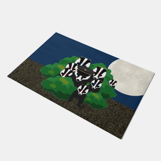 Badgers Doormat Fußmatte (Schrägansicht)