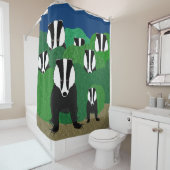 Badgers Duschvorhang (Beispiel)