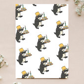 Badgers on Bike mit Cake First Birthday Party Einladung