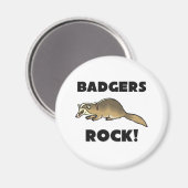 Badgers Rock Magnet (Vorderseite/Rückseite)
