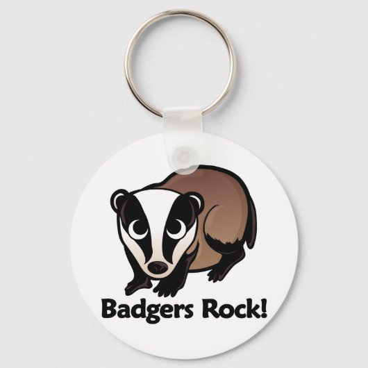 Badgers Rock! Schlüsselanhänger (Vorderseite)