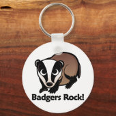 Badgers Rock! Schlüsselanhänger (Vorderseite)