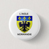 Badges, Ecussons & Pin's - Blason de L'Aigle Button (Vorderseite)