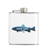 Badiersee North Carolina Fisch Flachmann (Vorderseite)