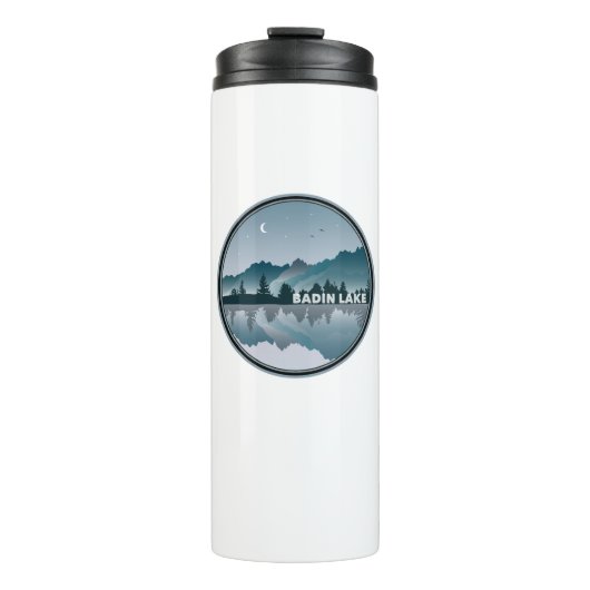 Badiersee North Carolina Reflektion Thermosbecher (Vorderseite)
