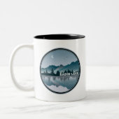 Badiersee North Carolina Reflektion Zweifarbige Tasse (Links)