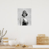 Bading Beauty Portrait, 1922. Vintages Foto Poster (Küche)