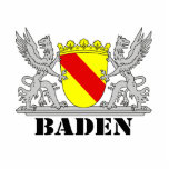 Badisches Wappen Badischer Greif mi Schrift Baden Freistehende Fotoskulptur<br><div class="desc">Für den selbstbewussten Badener,  oder die bekennende Badnerin. Und für alle Fans des Badnerland. Das badische Wappen auf tollen Produkten. Immer ein Stück Heimat.</div>