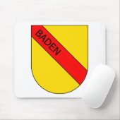 Badisches Wappen mit Schrift Mousepad (Mit Mouse)