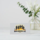Badlanders LLC Business Card Visitenkarte (Stehend Vorderseite)