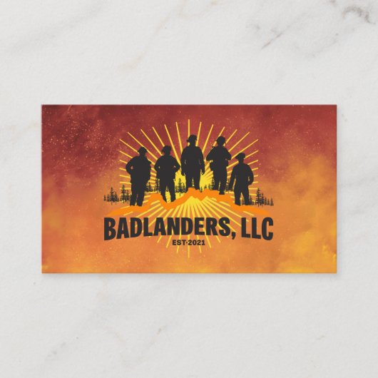 Badlanders LLC Business Card Visitenkarte (Vorderseite)