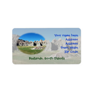 Badlands Adressaufkleber