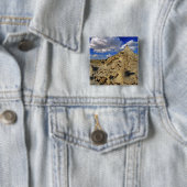 Badlands at Dinosaur Provincial Park in Alberta, 3 Button (Beispiel)