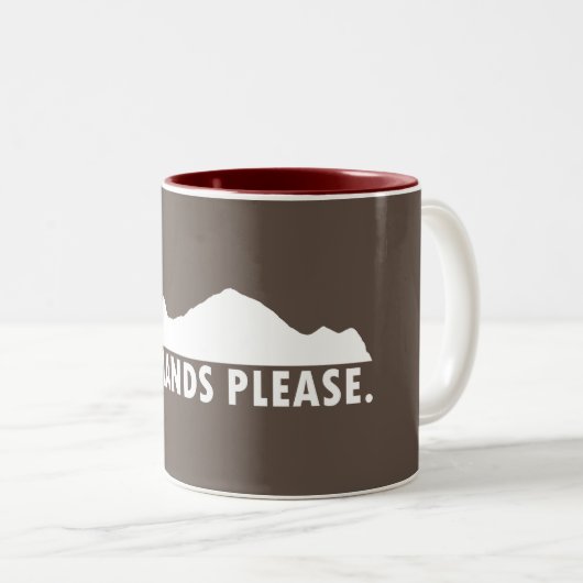Badlands bitte zweifarbige tasse (VorderseiteRechts)