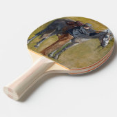 Badlands, Cowboy Horse Old West Thomas Eakins Tischtennis Schläger (Vorderseite)
