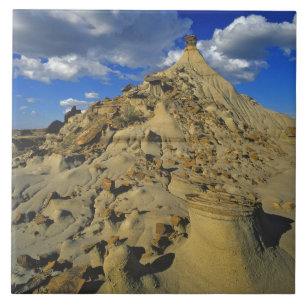 Badlands-Formationen im Dinosaur Provincial Park 5 Fliese