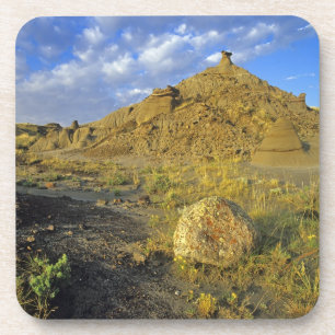Badlands-Formationen im Dinosaur Provincial Park Untersetzer