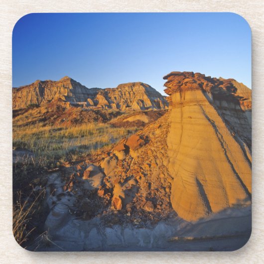 Badlands-Formationen im Provinzialpark Dinosaur 3 Untersetzer (Vorderseite)