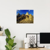 Badlands-Formationen im Provinzpark Dinosaur 2 Poster (Heimbüro)