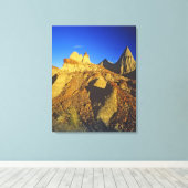 Badlands-Formationen im Provinzpark Dinosaur 6 Leinwanddruck (Insitu (Holzboden))