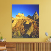 Badlands-Formationen im Provinzpark Dinosaur 6 Leinwanddruck (Insitu (Wohnzimmer))
