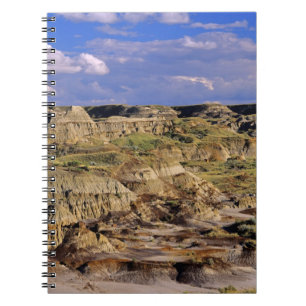 Badlands im Dinosaur Provincial Park in Alberta, 2 Notizblock