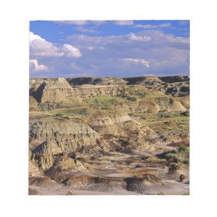 Badlands im Dinosaur Provincial Park in Alberta, 2 Notizblock