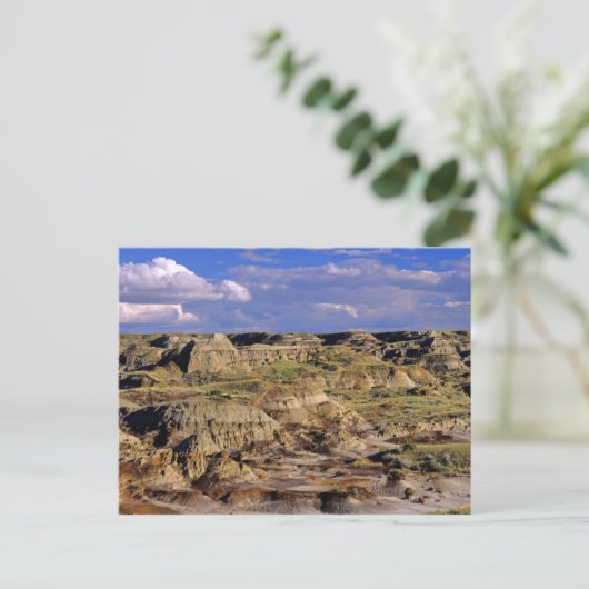 Badlands im Dinosaur Provincial Park in Alberta, 2 Postkarte (Stehend Vorderseite)