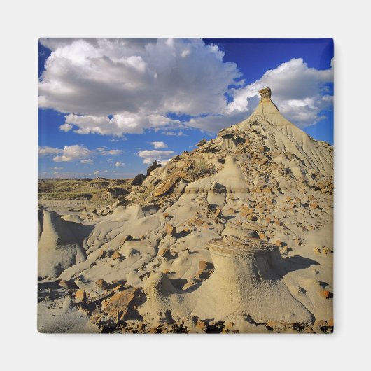 Badlands im Dinosaur Provincial Park in Alberta, 3 Magnet (Vorne)