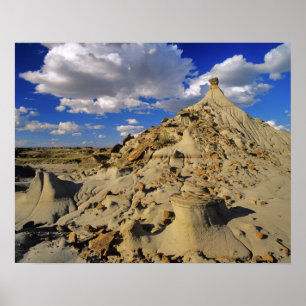 Badlands im Dinosaur Provincial Park in Alberta, 3 Poster