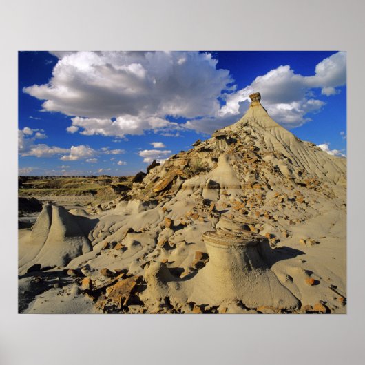 Badlands im Dinosaur Provincial Park in Alberta, 3 Poster (Vorne)