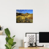 Badlands im Dinosaur Provincial Park in Alberta, Poster (Heimbüro)
