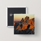 Badlands im Nationalpark Theodore Roosevelt Button (Vorne & Hinten)