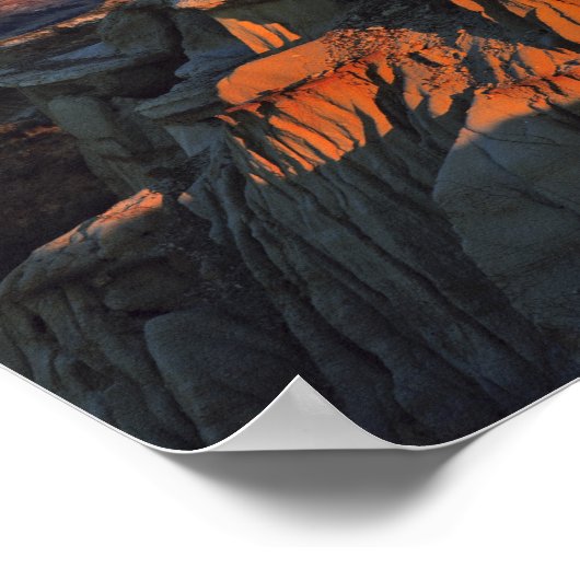 Badlands im Nationalpark Theodore Roosevelt Poster (Ecke)