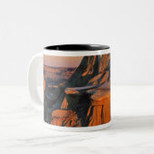 Badlands im Nationalpark Theodore Roosevelt Zweifarbige Tasse (Vorderseite Links)