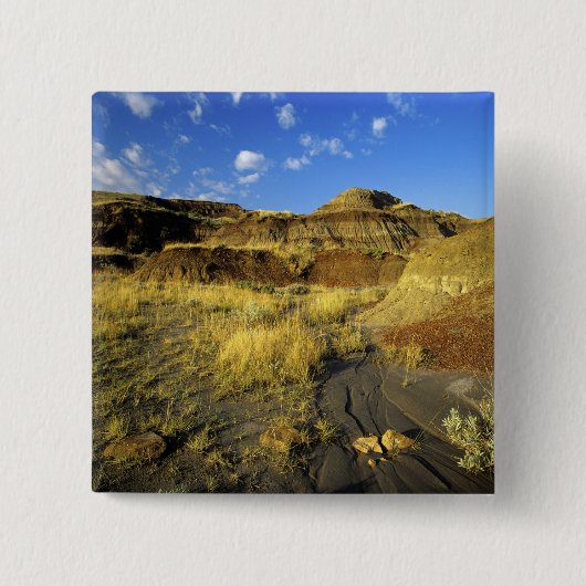 Badlands im Provinzialpark Dinosaur in Alberta, Button (Vorderseite)