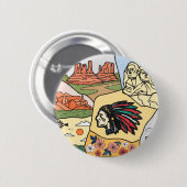 Badlands Mt Rushmore Black Hills South Dakota Kart Button (Vorne & Hinten)