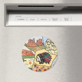 Badlands Mt Rushmore Black Hills South Dakota Kart Magnet (In Situ (Geschirrspüler))