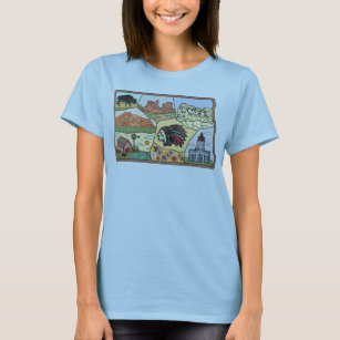 Badlands Mt Rushmore Black Hills South Dakota Kart T-Shirt
