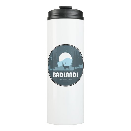 Badlands National Park Hirsche Thermosbecher (Vorderseite)
