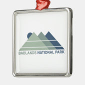 Badlands National Park Mountain Sun Ornament Aus Metall (Links)